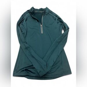 Hind Women’s Running Quarter-Zip Pullover – Size Small – Teal